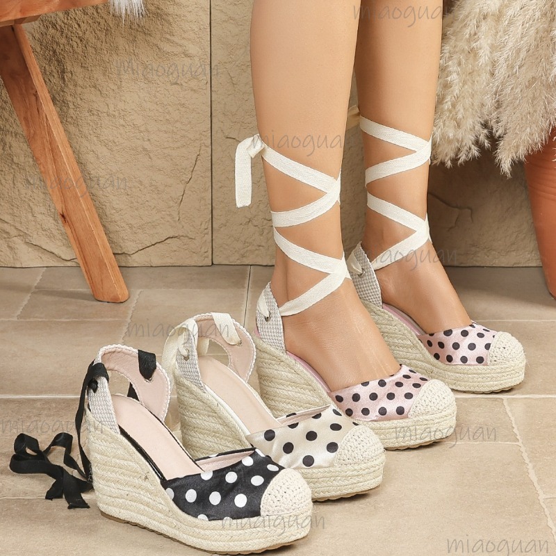 Espadrille Wedge Shoes - 2026 New Spring Summer Women's Dot