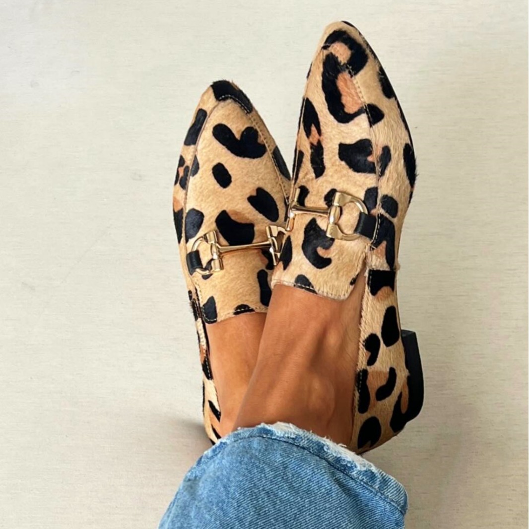 Leopard Print Heels - Large Size 40-43 Leopard Print Women's