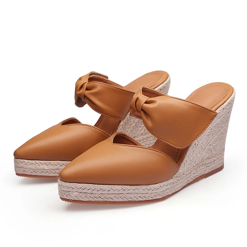 Espadrille Wedge Shoes - Women's High Heel Sandals Espadrille Wedge