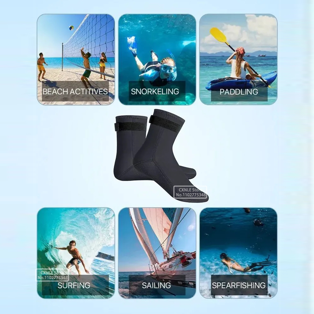 5mm Neoprene Diving Socks Wets - огляд і ціна Women'S Shoes For Neuropathy
