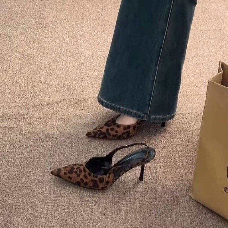 French Pointed Toe Leopard Pri - огляд і ціна Leopard Print Heels
