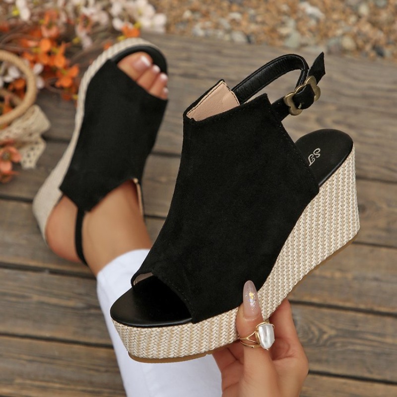 Women Sandals Summer Wedge Pla - огляд і ціна Espadrille Wedge Shoes