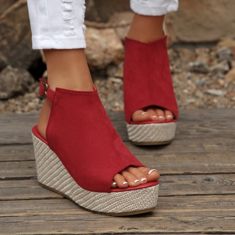 Women Sandals Summer Wedge Pla - огляд і ціна Espadrille Wedge Shoes