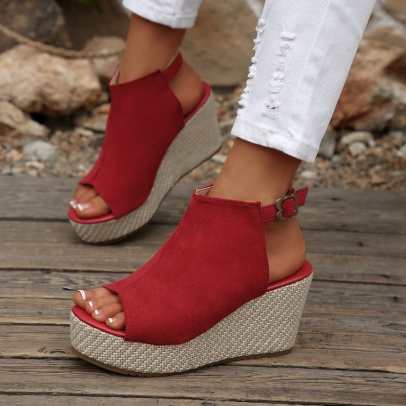 Women Sandals Summer Wedge Pla - огляд і ціна Espadrille Wedge Shoes