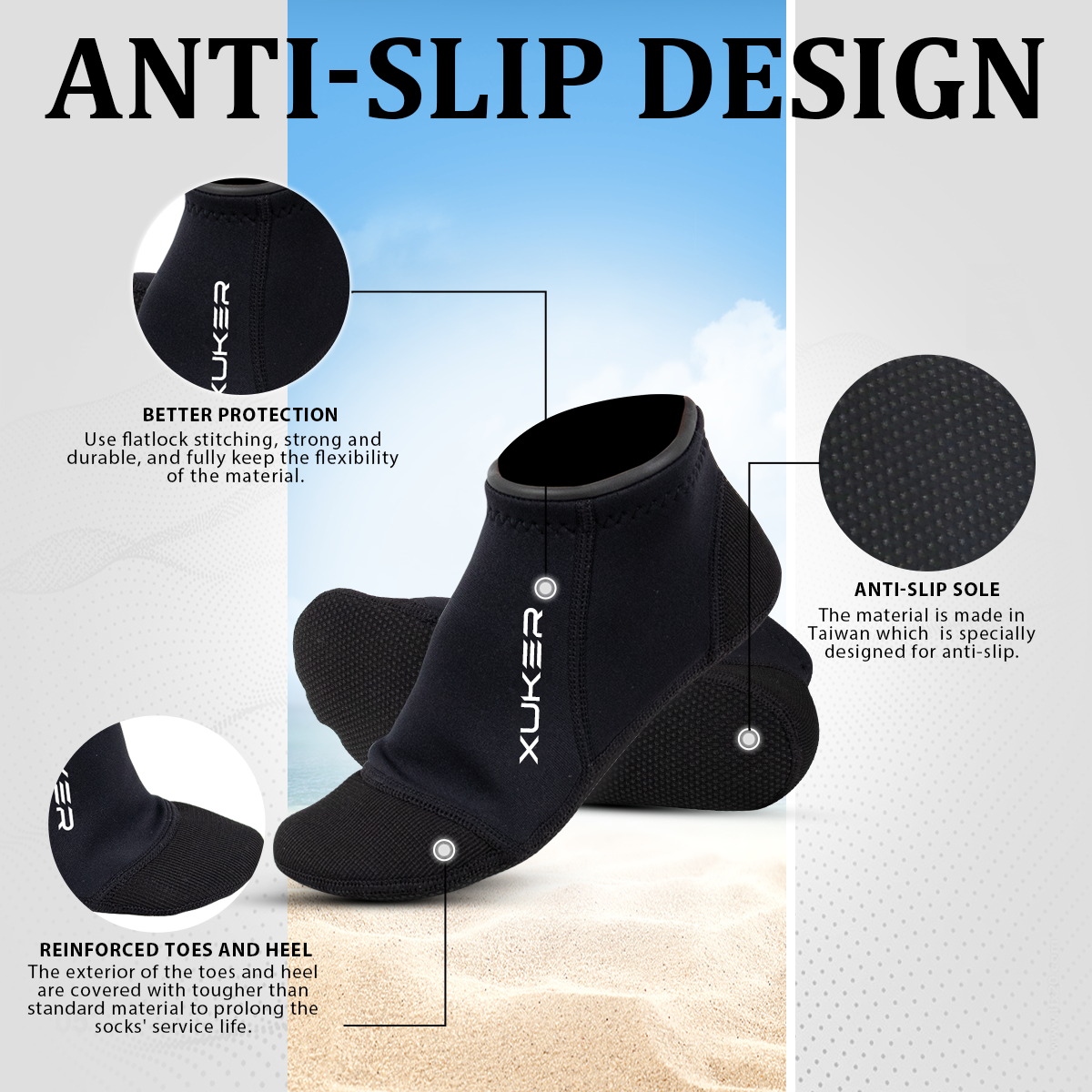 Men's Women's 3mm Neoprene Soc - огляд і ціна Women'S Shoes For Neuropathy