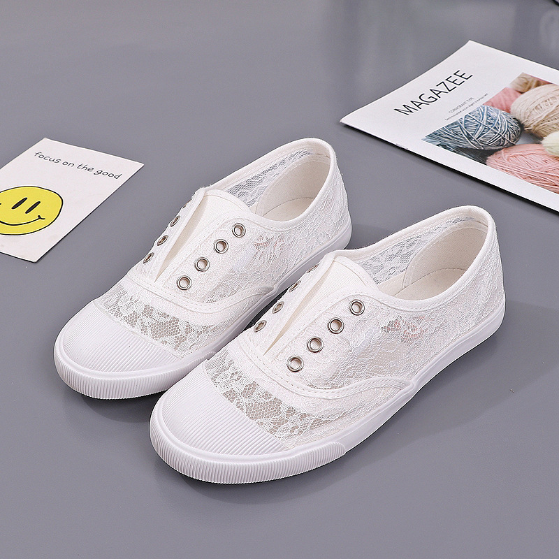 Fashion Lace White Canvas Shoe - огляд і ціна Women'S Shoes Com