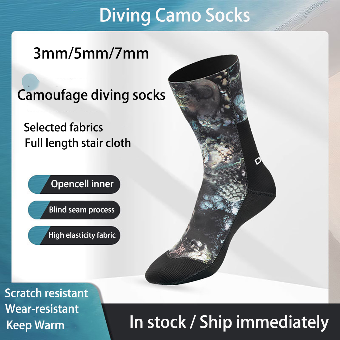 3/5/7mm Neoprene Camo Diving S - огляд і ціна Women'S Shoes For Neuropathy