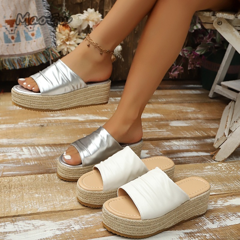 Women's Ruched Espadrille Wedg - огляд і ціна Espadrille Wedge Shoes