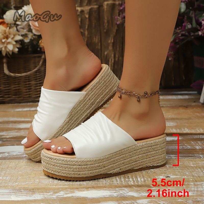 Women's Ruched Espadrille Wedg - огляд і ціна Espadrille Wedge Shoes