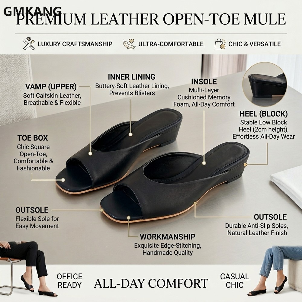 Women’s Square Toe Slip On Mul - огляд і ціна Women'S Shoes Kitten Heels