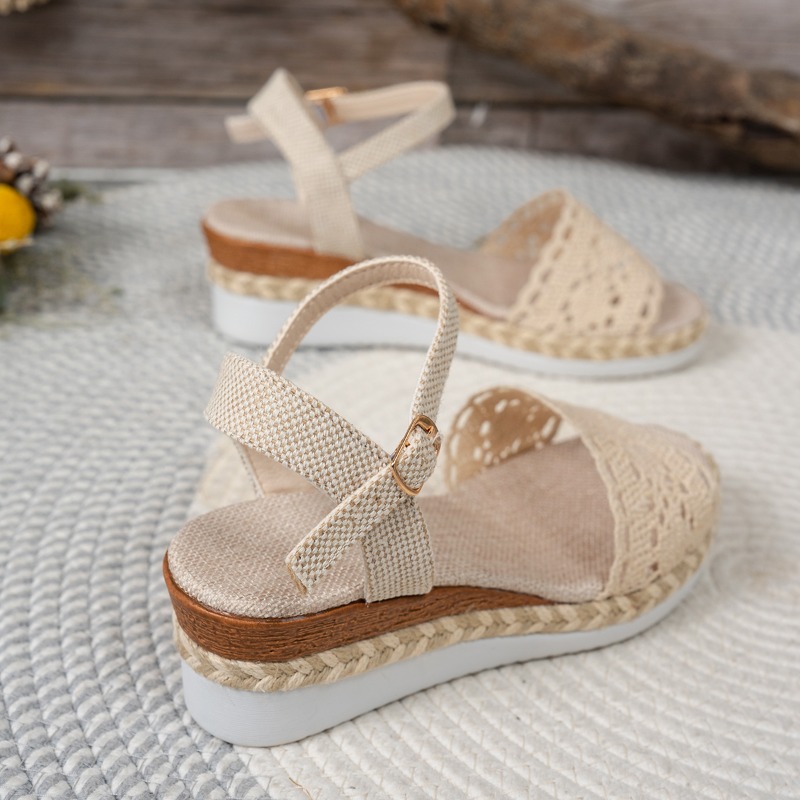 Women Lace Wedge Sandals Espad - огляд і ціна Espadrille Wedge Shoes