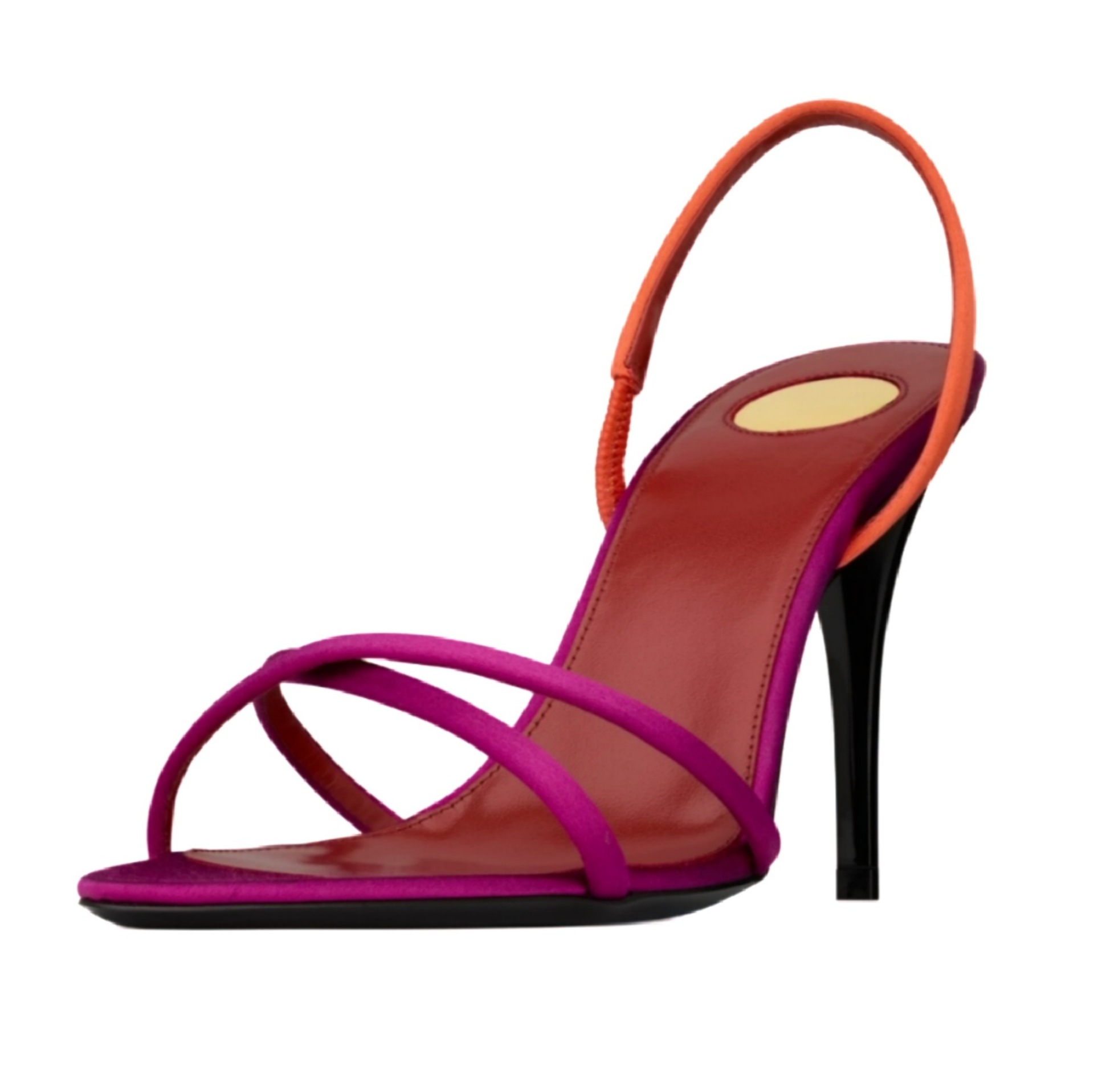 Women's Color Block Satin Cris - огляд і ціна Platform Mule Heel