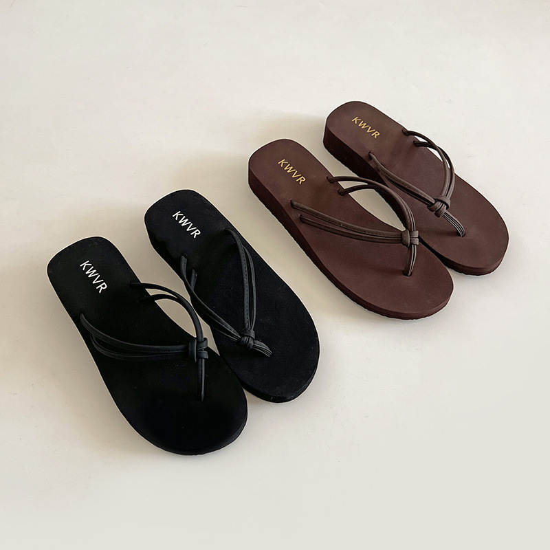 Women Brown Flip Flops Summer  - огляд і ціна Women'S Shoes Kitten Heels