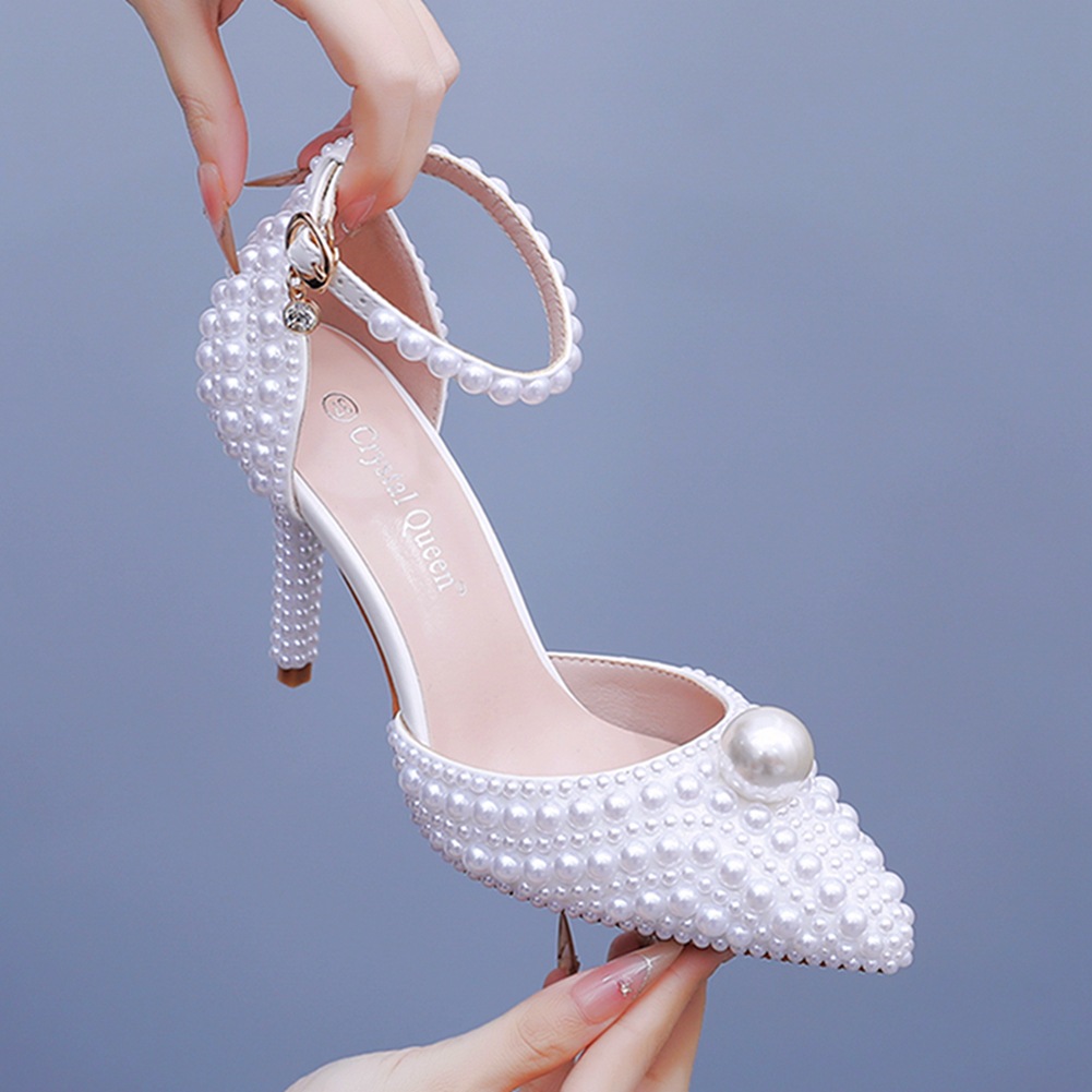 Pearl High Heels Women Pointed - огляд і ціна Platform Mule Heel