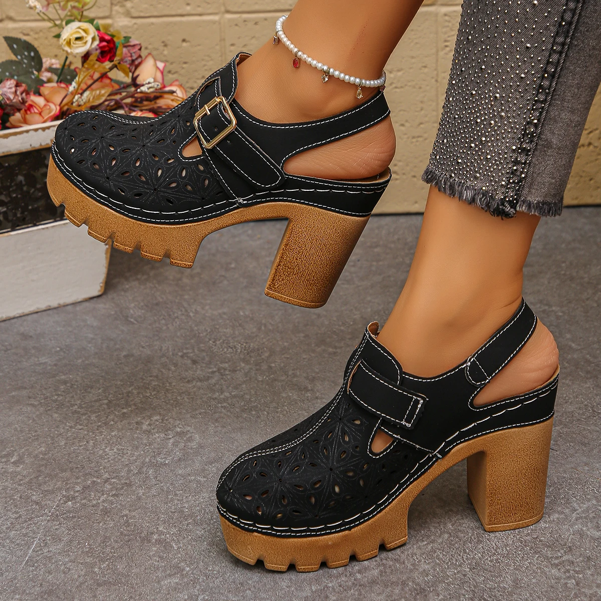 Large Size Women's Thick Heel  - огляд і ціна Women Shoes Model