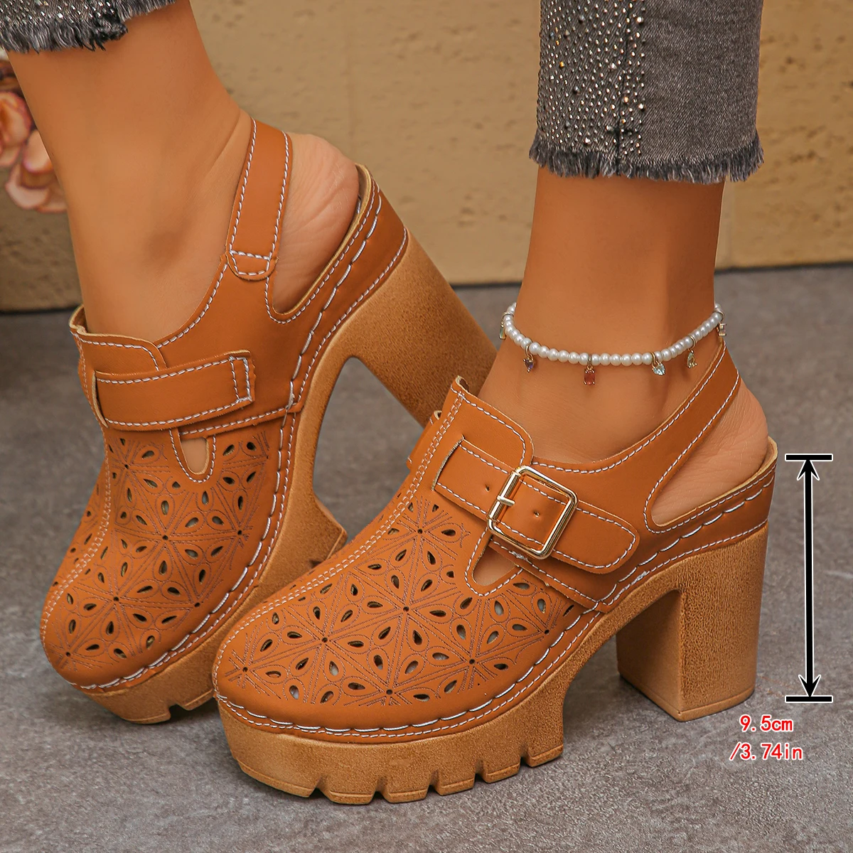 Large Size Women's Thick Heel  - огляд і ціна Women Shoes Model