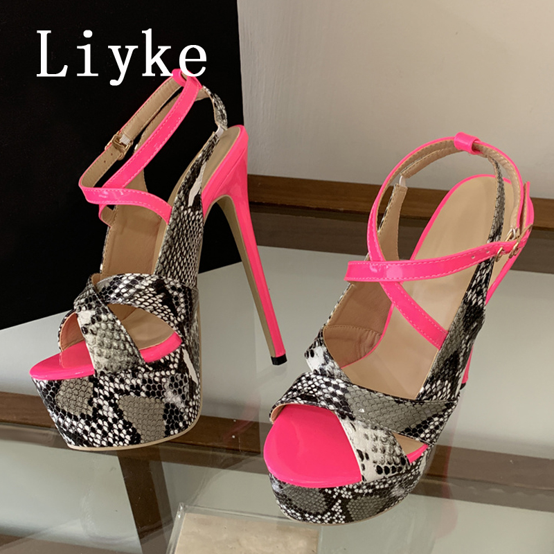 Liyke Sexy Extreme Thin High H - огляд і ціна Leopard Print Heels