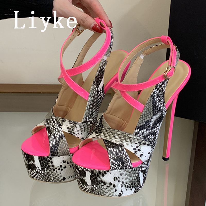 Liyke Sexy Extreme Thin High H - огляд і ціна Leopard Print Heels