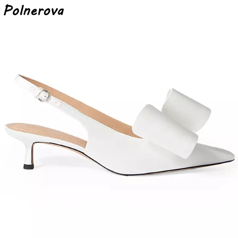 White Butterfly Knot Sandals K - огляд і ціна Women'S Shoes Kitten Heels