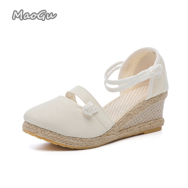 Women's Linen Espadrille Wedge - огляд і ціна Espadrille Wedge Shoes