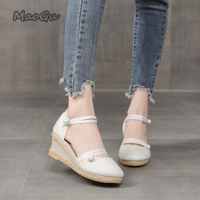 Women's Linen Espadrille Wedge - огляд і ціна Espadrille Wedge Shoes