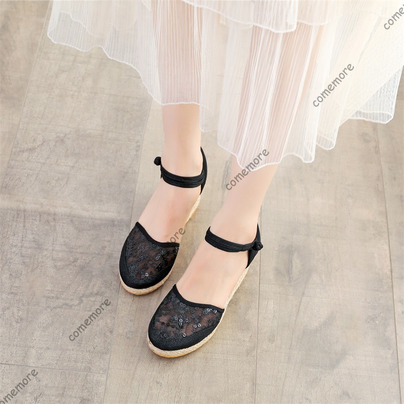 Women's Lace Mesh Espadrille W - огляд і ціна Espadrille Wedge Shoes